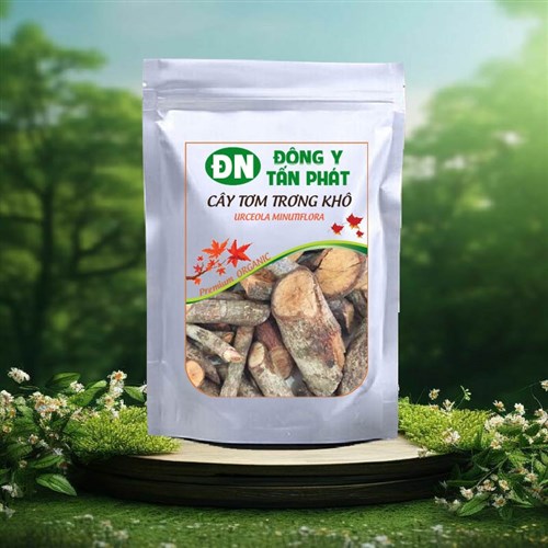 Cây Tơm Trọng khô Đông Y Tấn Phát đóng gói 1kg và 500g
