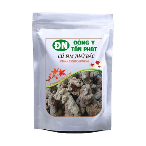 Củ tam thất bắc khô cận cảnh