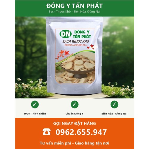 Đặt mua bạch thược khô tại Biên Hòa Đồng Nai