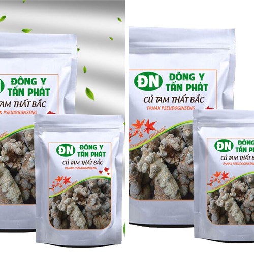 Củ tam thất bắc khô đóng túi kín tại Biên Hòa Đồng Nai