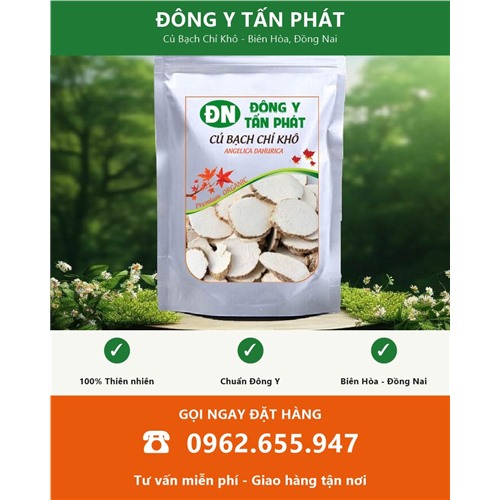 Đặt mua củ bạch chỉ khô tại Biên Hòa Đồng Nai
