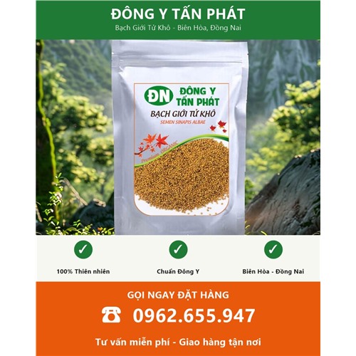Đặt mua bạch giới tử khô giao hàng toàn quốc từ Biên Hòa Đồng Nai