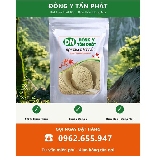 Đặt mua bột tam thất Bắc giao hàng toàn quốc từ Biên Hòa Đồng Nai