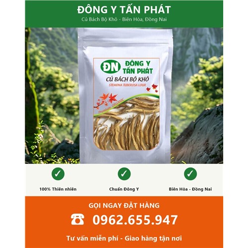 Đặt mua củ bách bộ khô giao hàng toàn quốc từ Biên Hòa Đồng Nai