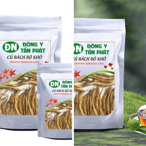Củ bách bộ khô đóng gói tại Biên Hòa Đồng Nai
