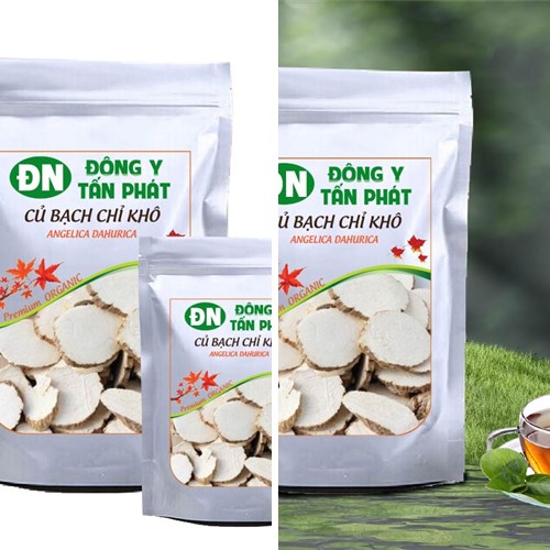 Củ bạch chỉ khô dạng lát đóng gói tại Biên Hòa Đồng Nai