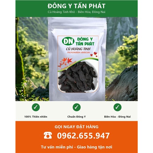 Đặt mua củ hoàng tinh khô giao hàng toàn quốc từ Biên Hòa Đồng Nai
