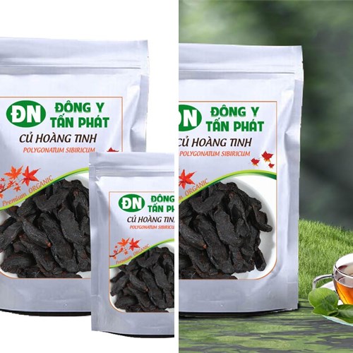 Củ hoàng tinh khô đã chế đóng gói tại Biên Hòa Đồng Nai