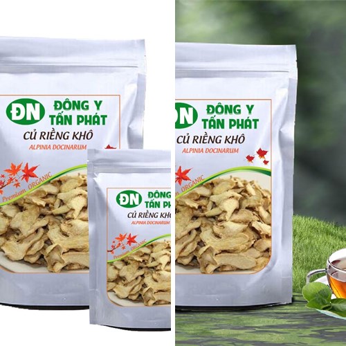 Củ riềng khô dạng lát đóng gói tại Biên Hòa Đồng Nai