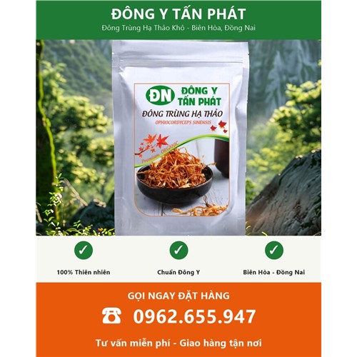 Đặt mua đông trùng hạ thảo khô giao hàng toàn quốc từ Biên Hòa Đồng Nai