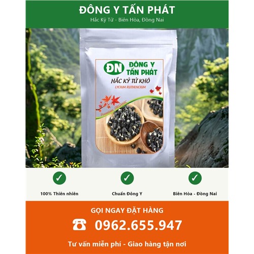 Đặt mua hắc kỷ tử giao hàng toàn quốc từ Biên Hòa Đồng Nai