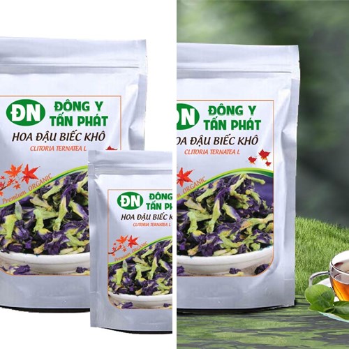 Hoa đậu biếc khô đóng gói tại Biên Hòa Đồng Nai