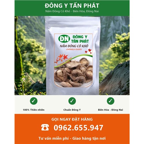 Đặt mua nấm đông cô khô giao hàng toàn quốc từ Biên Hòa Đồng Nai