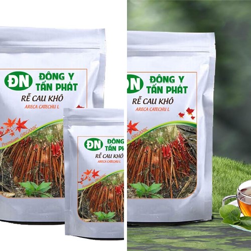 Rễ cau khô đóng gói tại Biên Hòa Đồng Nai