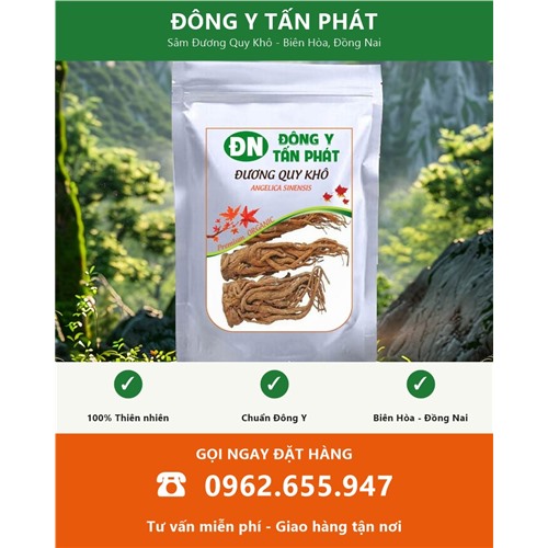Đặt mua sâm đương quy khô giao hàng toàn quốc từ Biên Hòa Đồng Nai