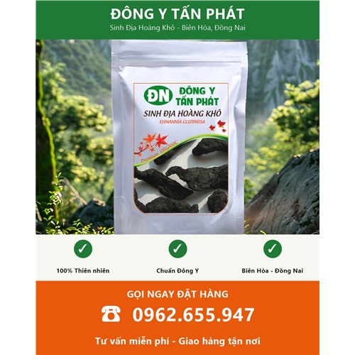 Đặt mua sinh địa hoàng khô giao hàng toàn quốc từ Biên Hòa Đồng Nai