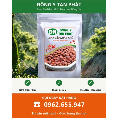 Đặt mua toan táo nhân khô giao hàng toàn quốc từ Biên Hòa Đồng Nai