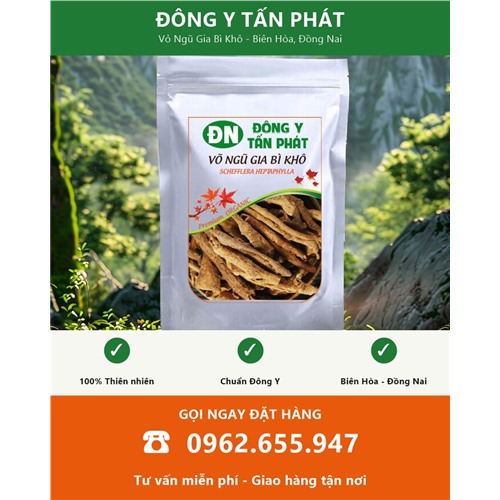 Đặt mua vỏ ngũ gia bì khô giao hàng toàn quốc từ Biên Hòa Đồng Nai
