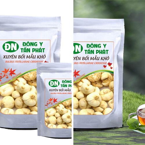 Xuyên bối mẫu khô đóng gói tại Biên Hòa Đồng Nai